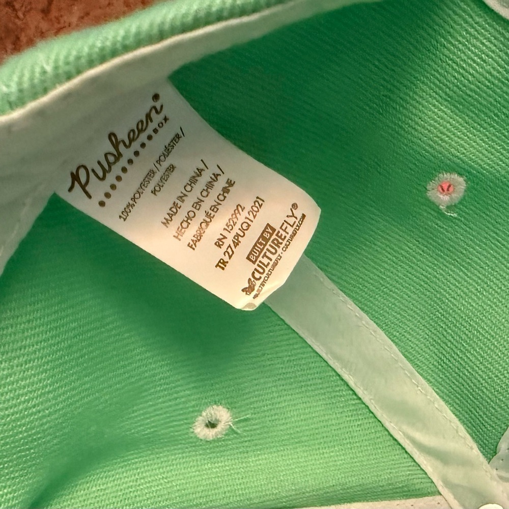 NWT Pusheen “Breathe” Embroidered Green Dad Hat – Cute Pastel Aesthetic OS - Picture 5 of 6